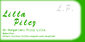 lilla pilcz business card